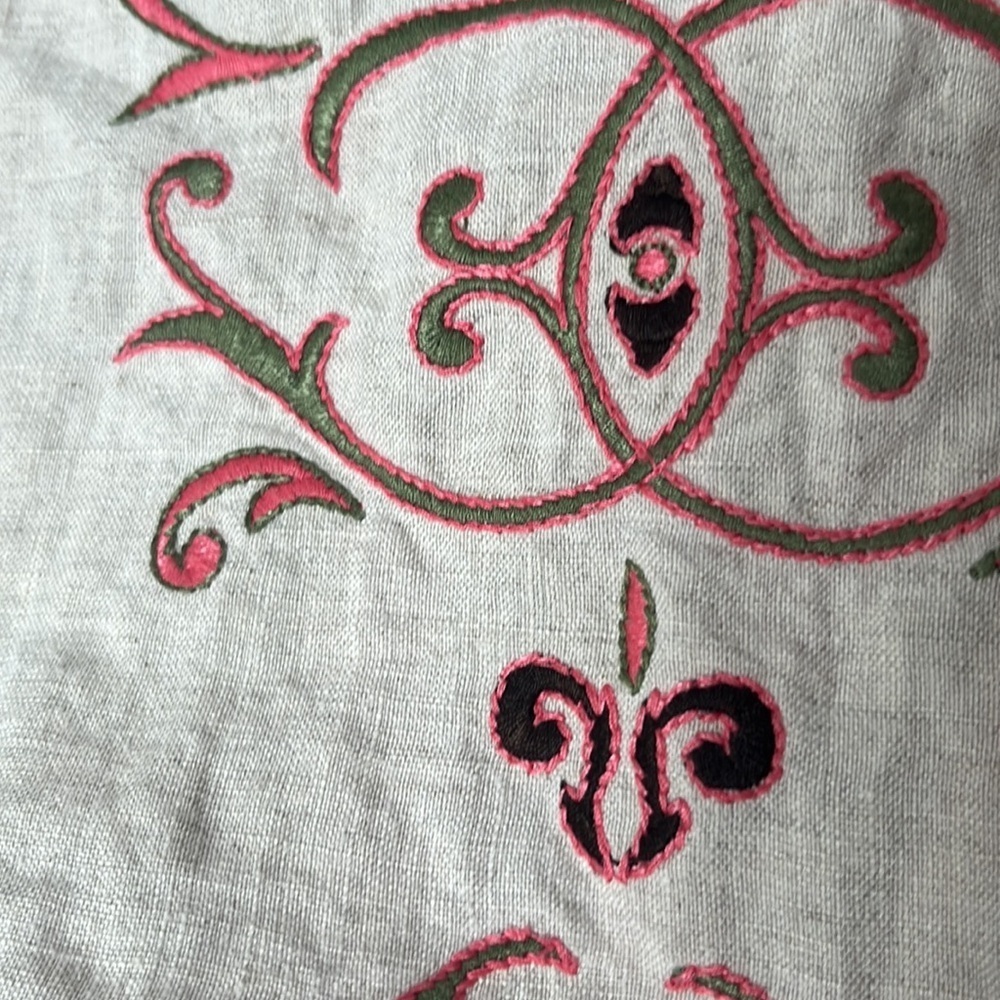 Tory Burch Embroidered Tunic - Black and Pink - Picture 5 of 8